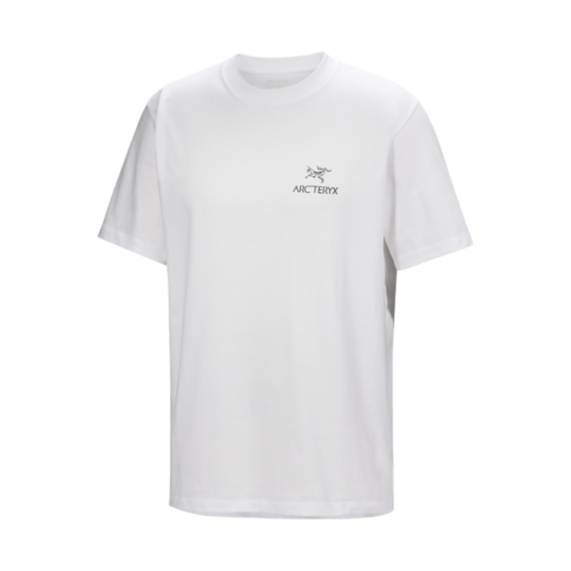 9535 Arc'teryx Kragg SL Cotton Bird Word SS T-Shirt White Light Black