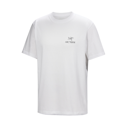 Arc'teryx Kragg SL Cotton Bird Word SS T-Shirt White Light Black