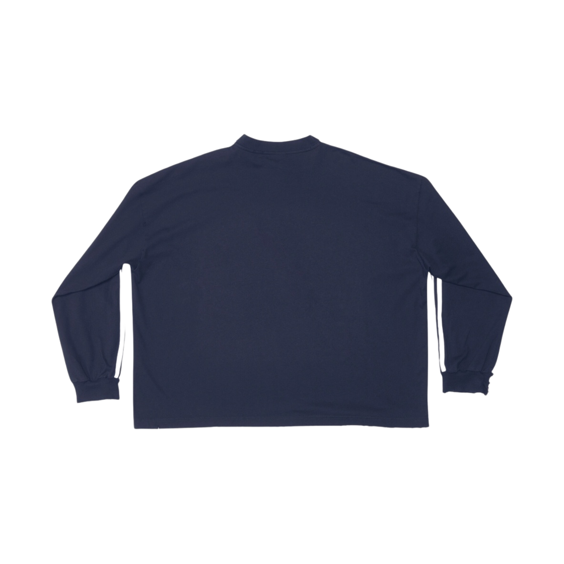발렌시아가 x 아디다스 빈티지 저지 롱슬리브 티셔츠 네이비 블루(Balenciaga x Adidas Vintage Jersey Long Sleeve T-Shirt Navy Blue) - 2