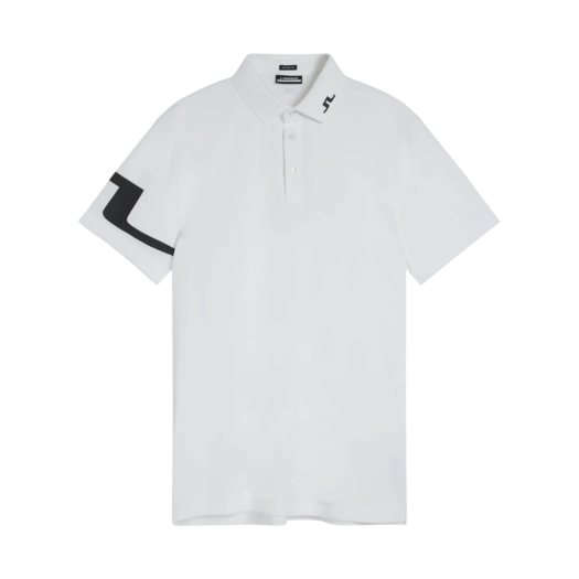 J.Lindeberg Heath Regular Fit Golf Polo White
