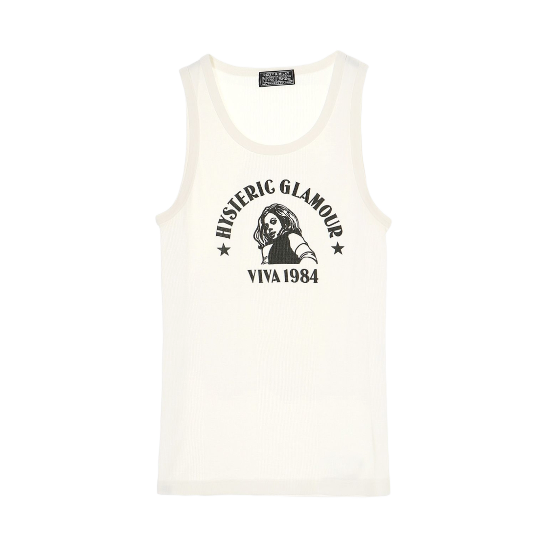 히스테릭 글래머 비바1984 탱크탑 화이트(Hysteric Glamour Viva1984 Tank Top White) - 1