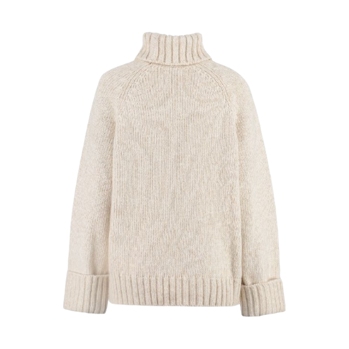(W) 가니 하이넥 니트 에그렛((W) Ganni Highneck Knit Egret) - 2