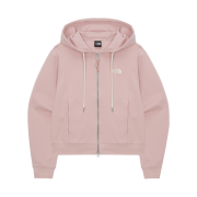 (W) The North Face Veluna Hoodie Zip Up Pale Pink