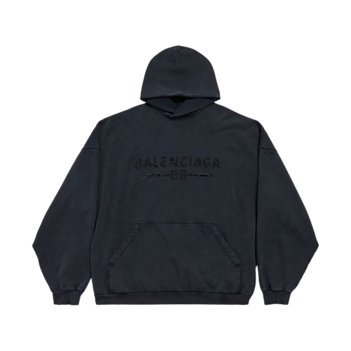 발렌시아가 뉴 이어 시리즈 25 라지 핏 집업 후드 블랙(Balenciaga New Year Series 25 Large Fit Zip-Up Hoodie Black)