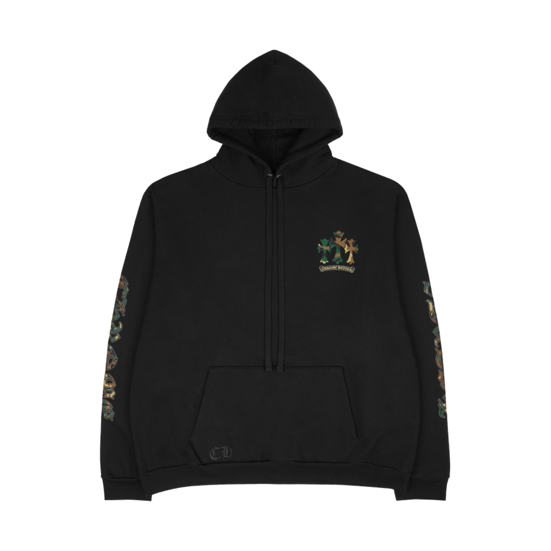 크롬하츠 카모 홀스슈 후드 블랙(Chrome Hearts Camo Horseshoe Hoodie Black) - 2