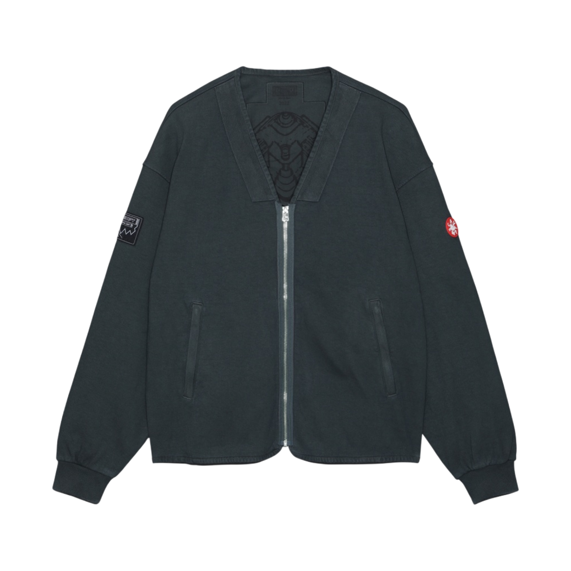 카브엠트 오버다이 PQ 집 가디건 블랙 - 23SS(Cav Empt Overdye Pq Zip Cardigan Black - 23SS) - 1