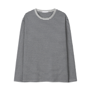 DIVEIN Uniform Stripe Long Sleeve Melange Gray Navy