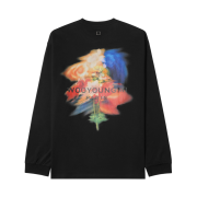 Wooyoungmi Swaying Flower Long Sleeve T-Shirt Black - 24FW