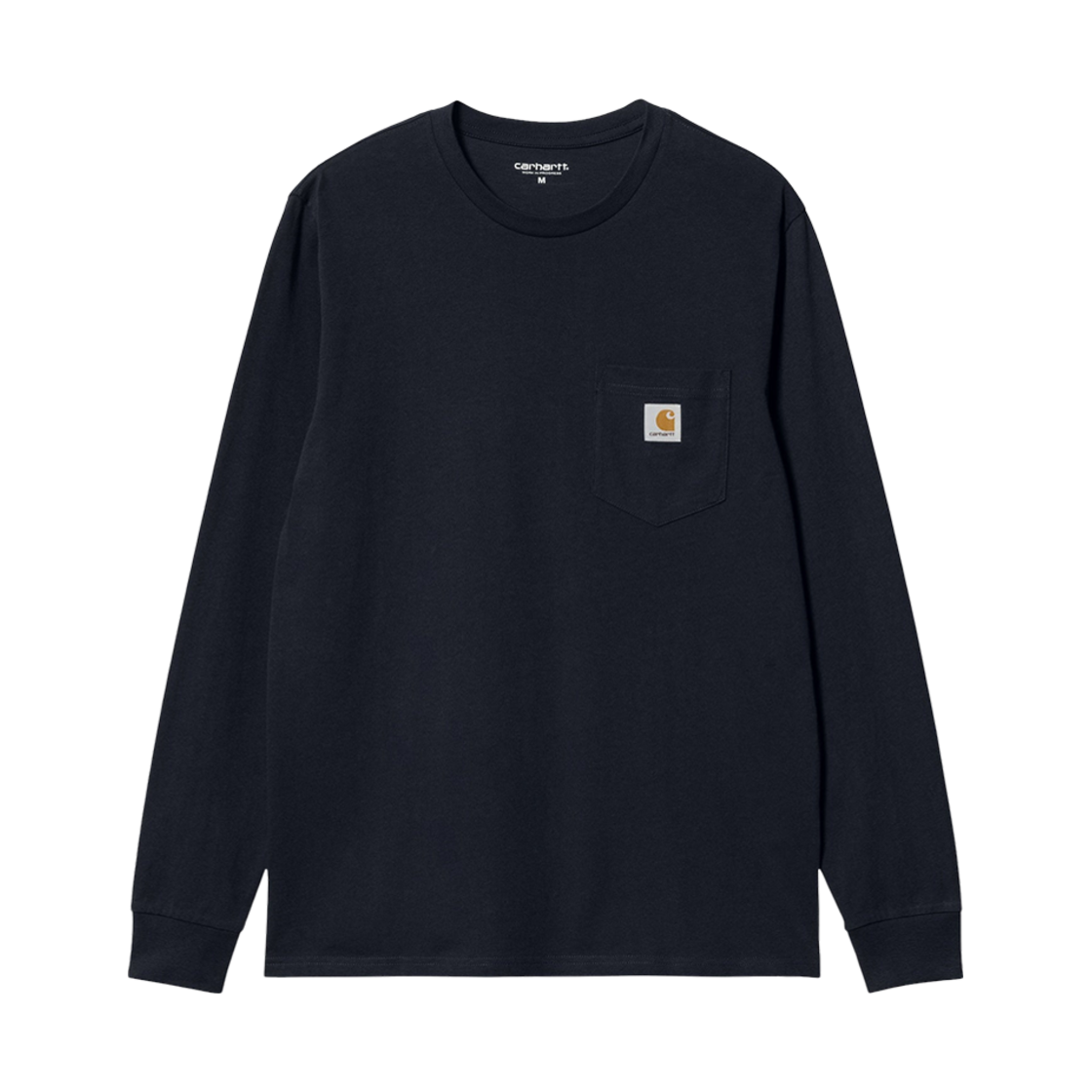 칼하트 WIP 롱슬리브 포켓 티셔츠 다크 네이비(Carhartt WIP Long Sleeve Pocket T-Shirt Dark Navy) - 1