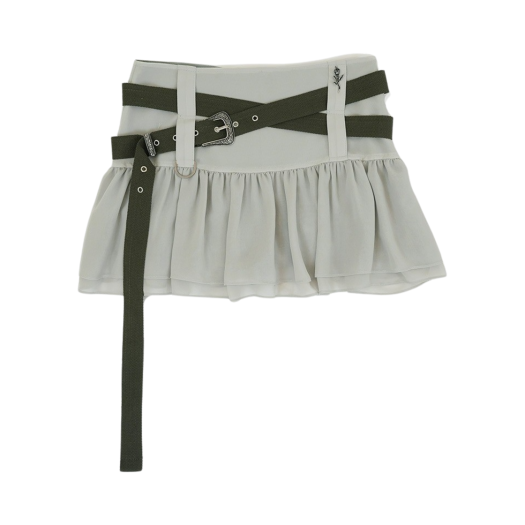 23PFSK1GR Elfelfelf Archives Women Western Skirt Pale Green