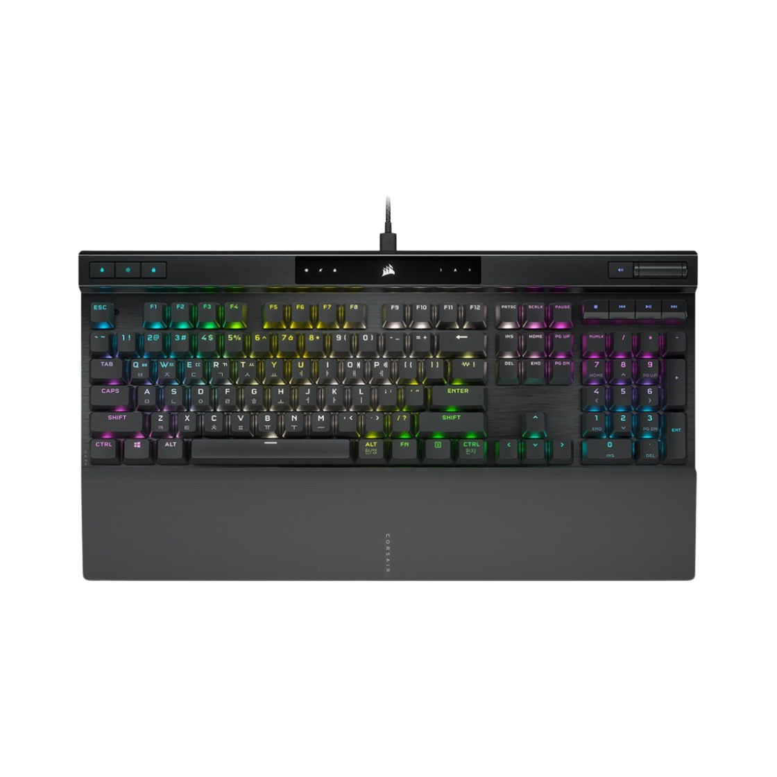 커세어 K70 RGB 프로 블루 블랙 국문 자판 (국내 정식 발매 제품)(Corsair K70 RGB Pro Blue Black Korean Layout (Korean Ver.)) - 1