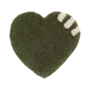Human Made Heart Rug Coaster Olive Drab