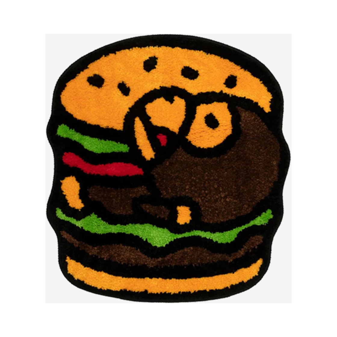 - BAPE Baby Milo Hamburger Rug Brown
