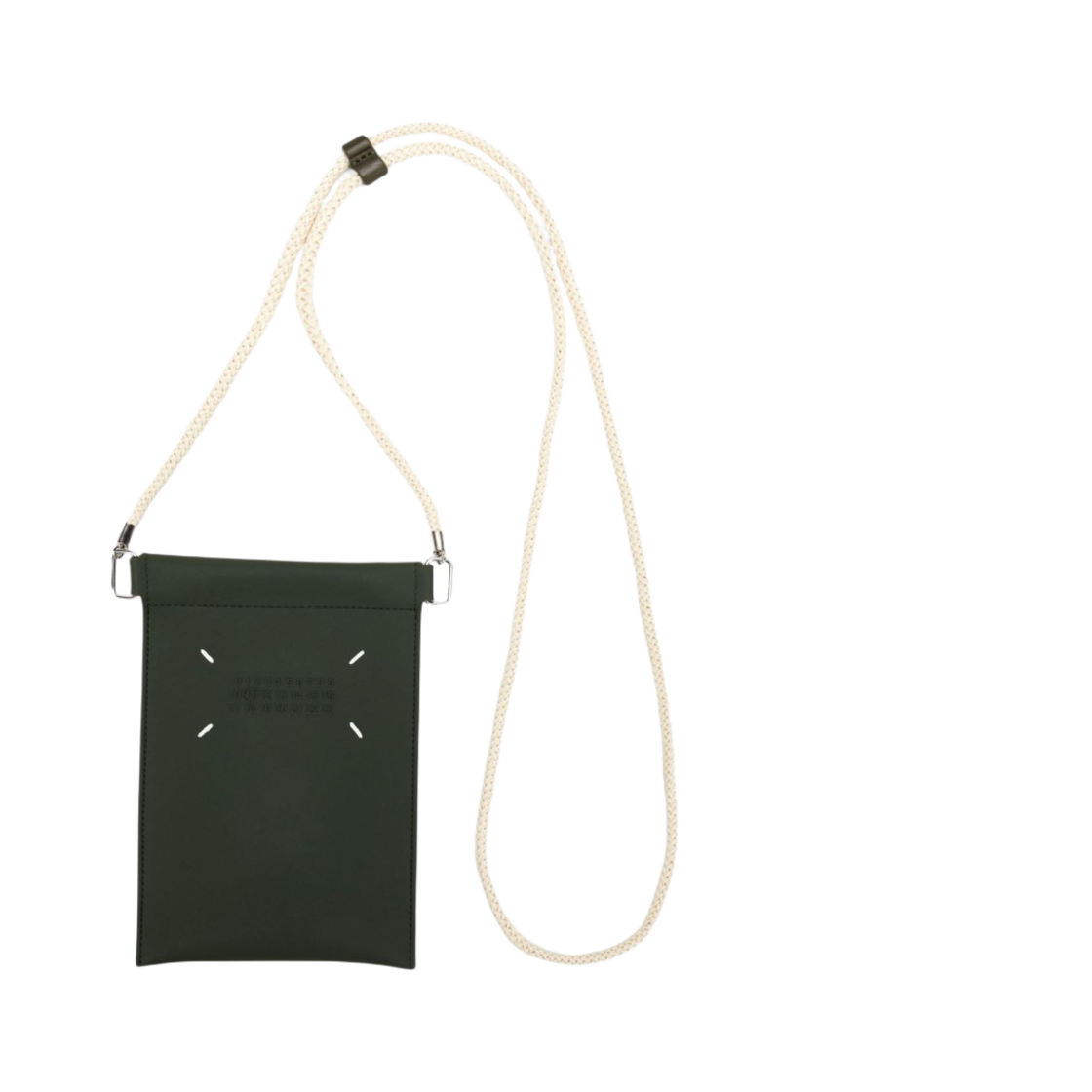 메종 마르지엘라 러버 가죽 폰 케이스 블랙