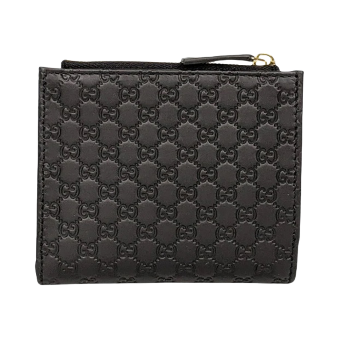구찌 마이크로 GG 시마 지퍼 지갑 블랙(Gucci Micro GG Ssima Zipped Wallet Black) - 3
