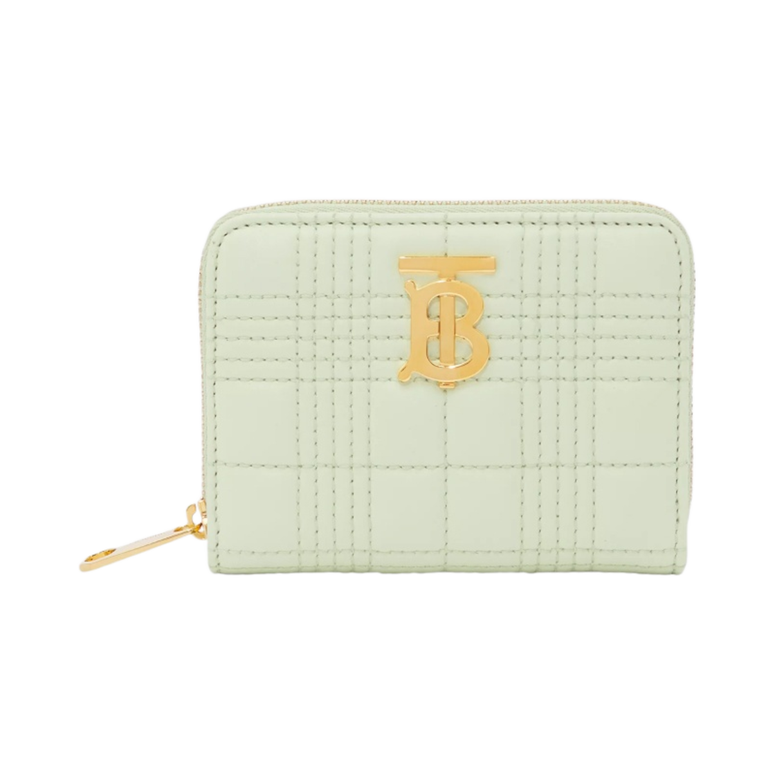 버버리 퀼티드 레더 롤라 지퍼 지갑 피스타치오(Burberry Quilted Leather Lola Zip Wallet Pistachio) - 1