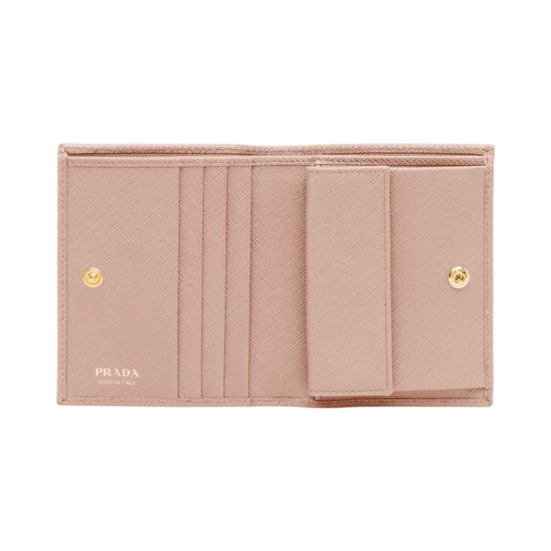 프라다 사피아노 레더 트라이앵글 로고 반지갑 파우더 핑크(Prada Small Saffiano Leather Triangle Logo Wallet Powder Pink) - 2