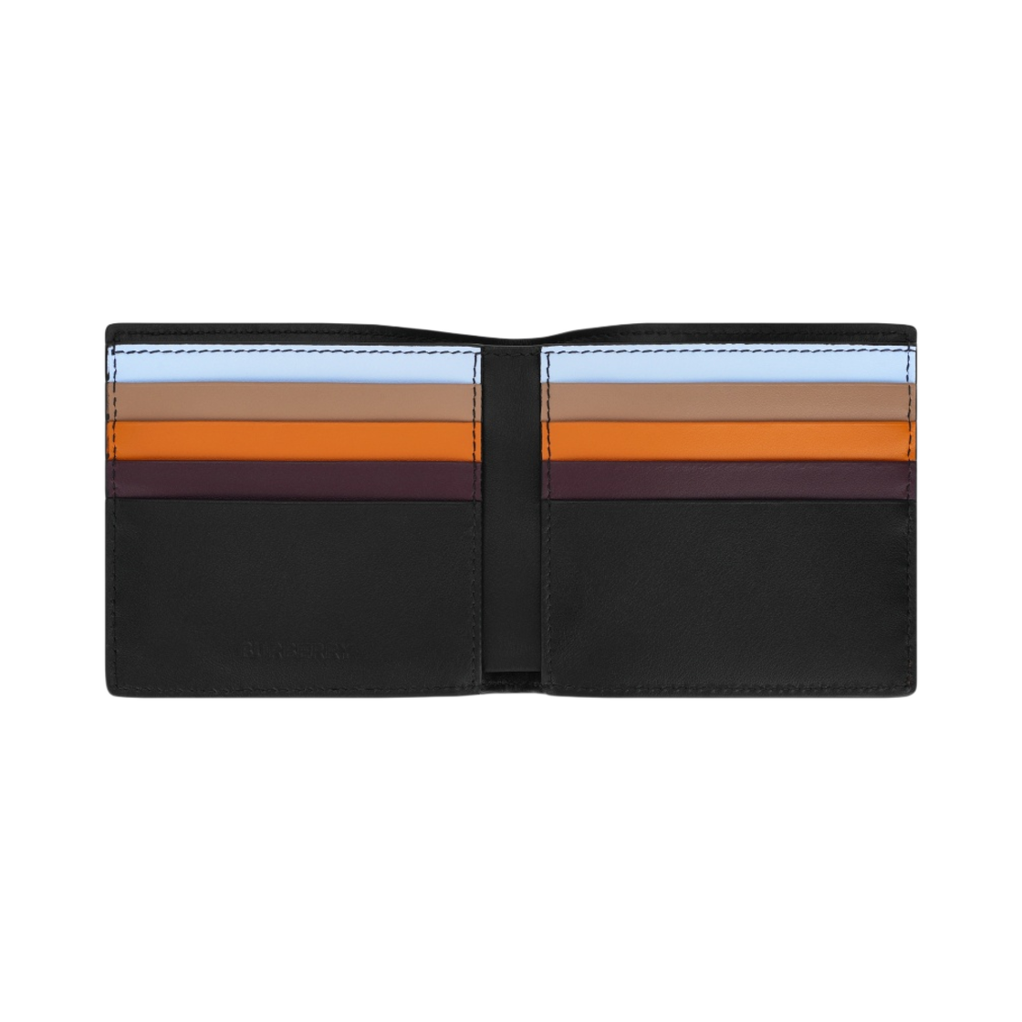 버버리 컬러 블록 체크 반지갑 다크 버치 브라운(Burberry Colour Block Check Bifold Wallet Dark Birch Brown) - 2
