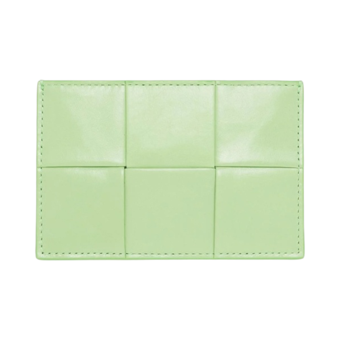 보테가 베네타 레더 카드 케이스 피스타치오(Bottega Veneta Leather Credit Card Case Pistachio) - 1