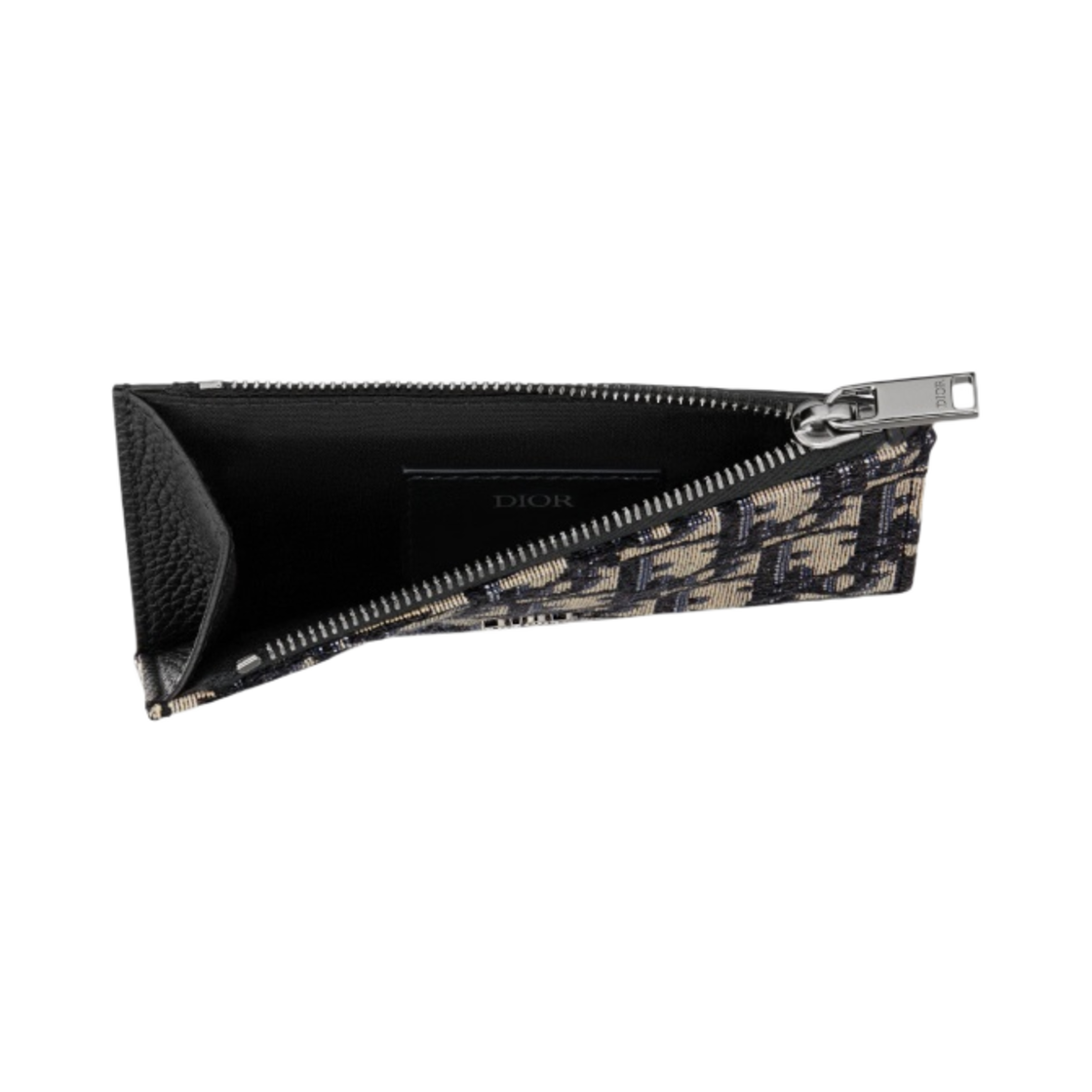 디올 지퍼 카드 홀더 베이지 & 블랙 디올 오블리크 자카드(Dior Zipped Card Holder Beige & Black Dior Oblique Jacquard) - 2
