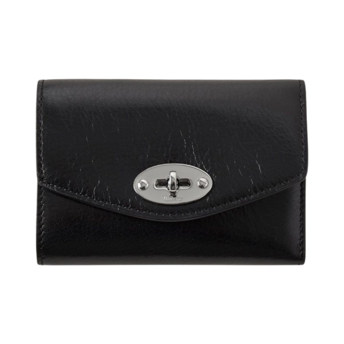 멀버리 하이 샤인 레더 달리 폴드 멀티 카드 지갑 블랙(Mulberry High Shine Leather Darley Folded Multi Card Wallet Black) - 1