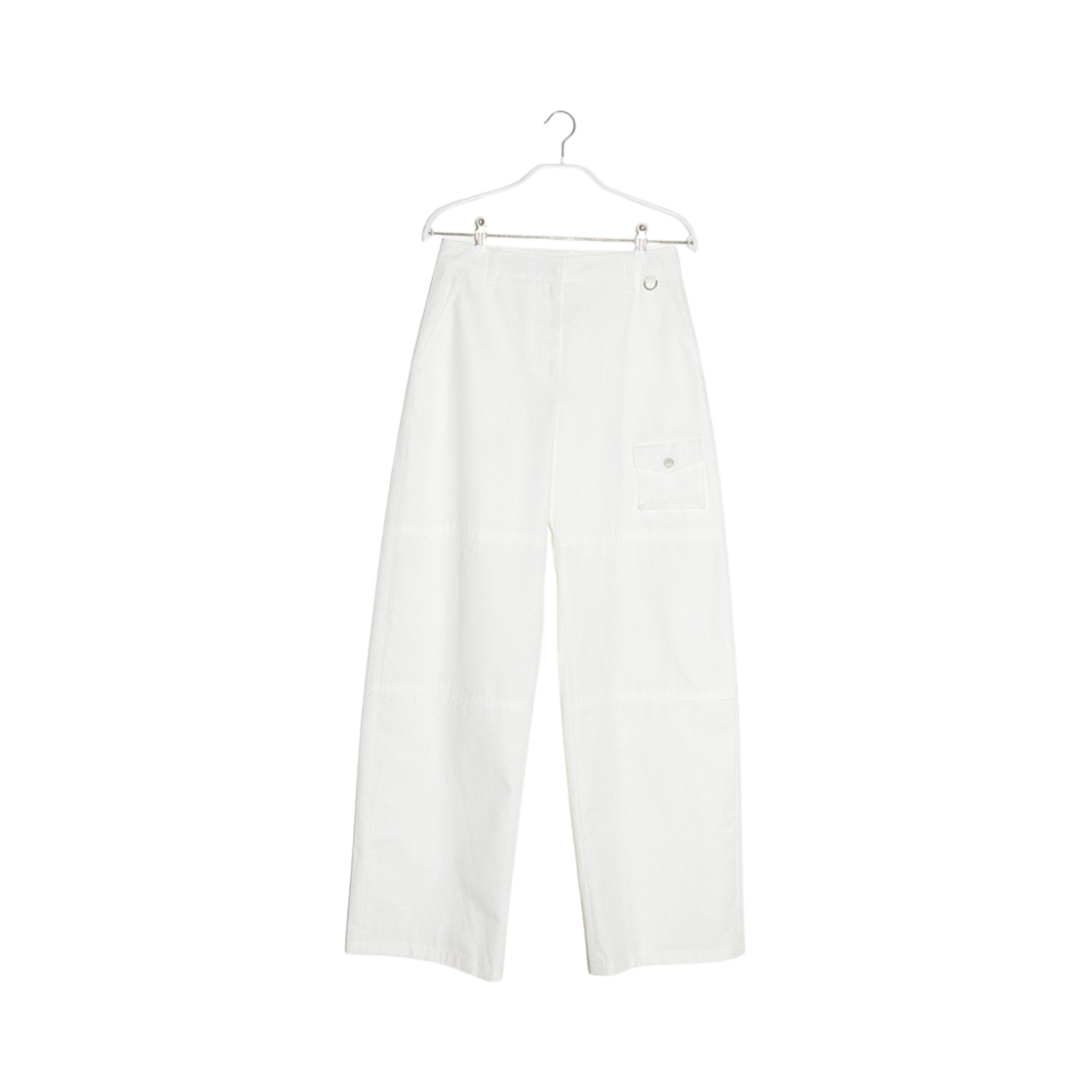 엔오르 우먼 유틸리티 코튼 카고 팬츠 화이트