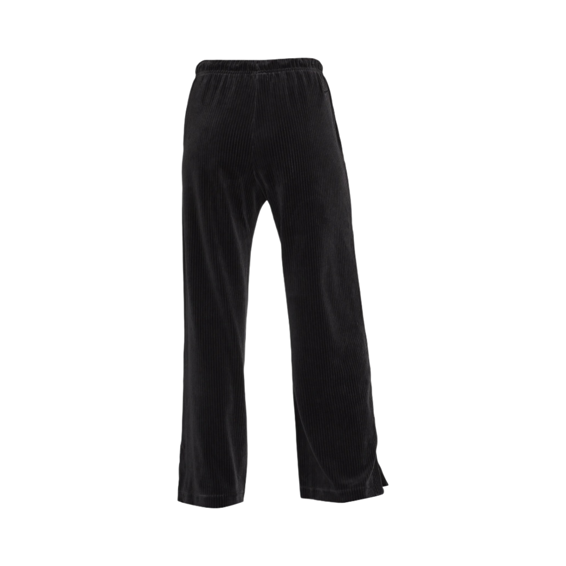 (W) 나이키 NSW 하이 웨이스트 와이드 레그 벨루어 팬츠 블랙 바로크 브라운((W) Nike NSW High Waisted Wide Leg Velour Pants Black Baroque Brown) - 2