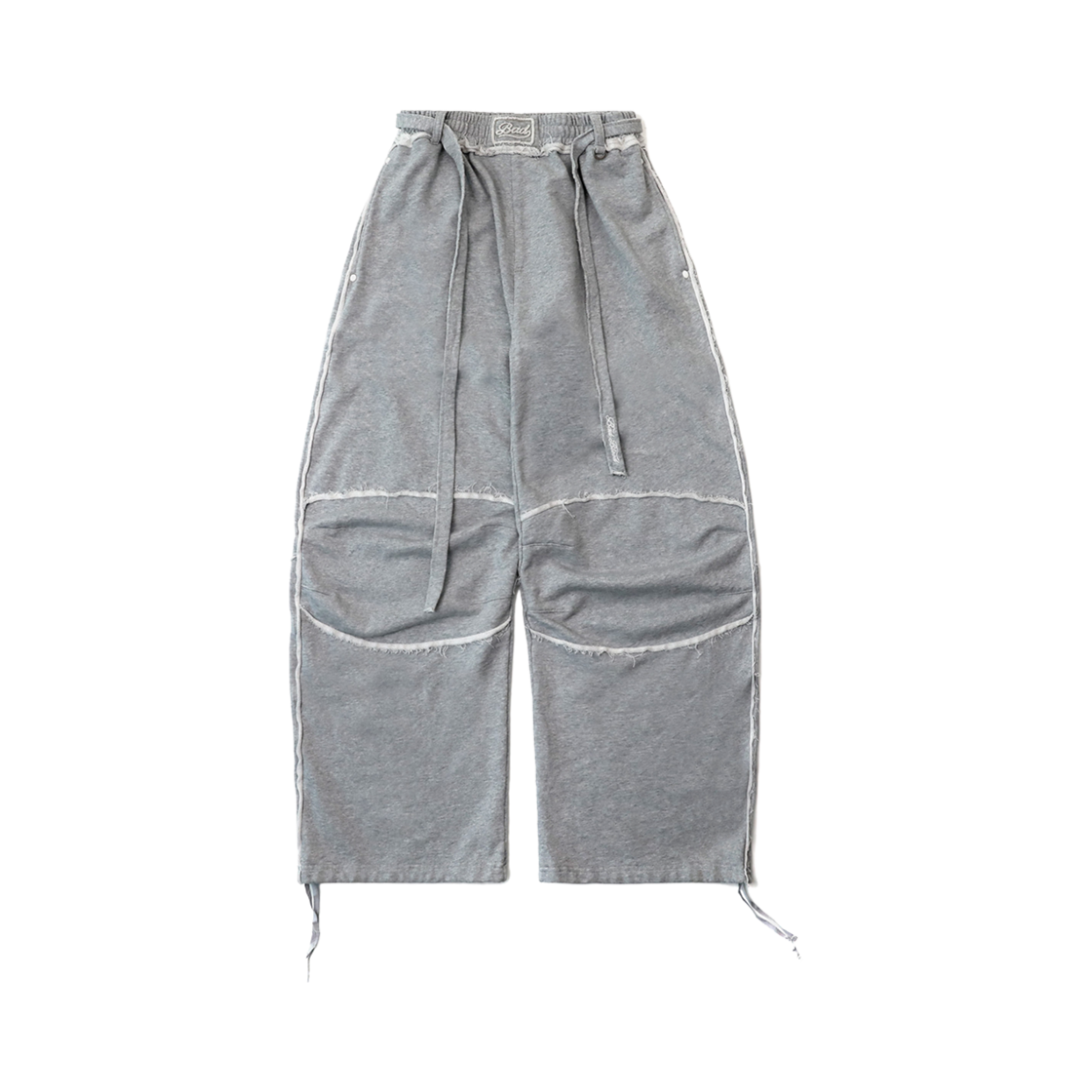 W-PTS24-052 Bad Blood Low Edge Convex Jogger Pants Grey