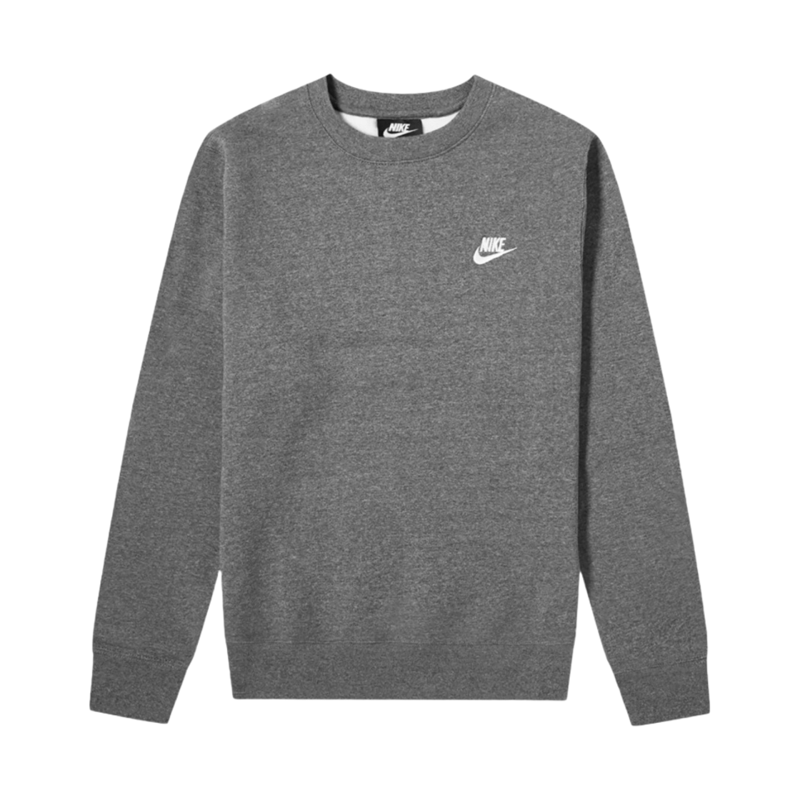 나이키 NSW 클럽 플리스 크루 스웨트셔츠 차콜 헤더 - US/EU(Nike NSW Club Fleece Crew Sweatshirt Charcoal Heather - US/EU) - 1