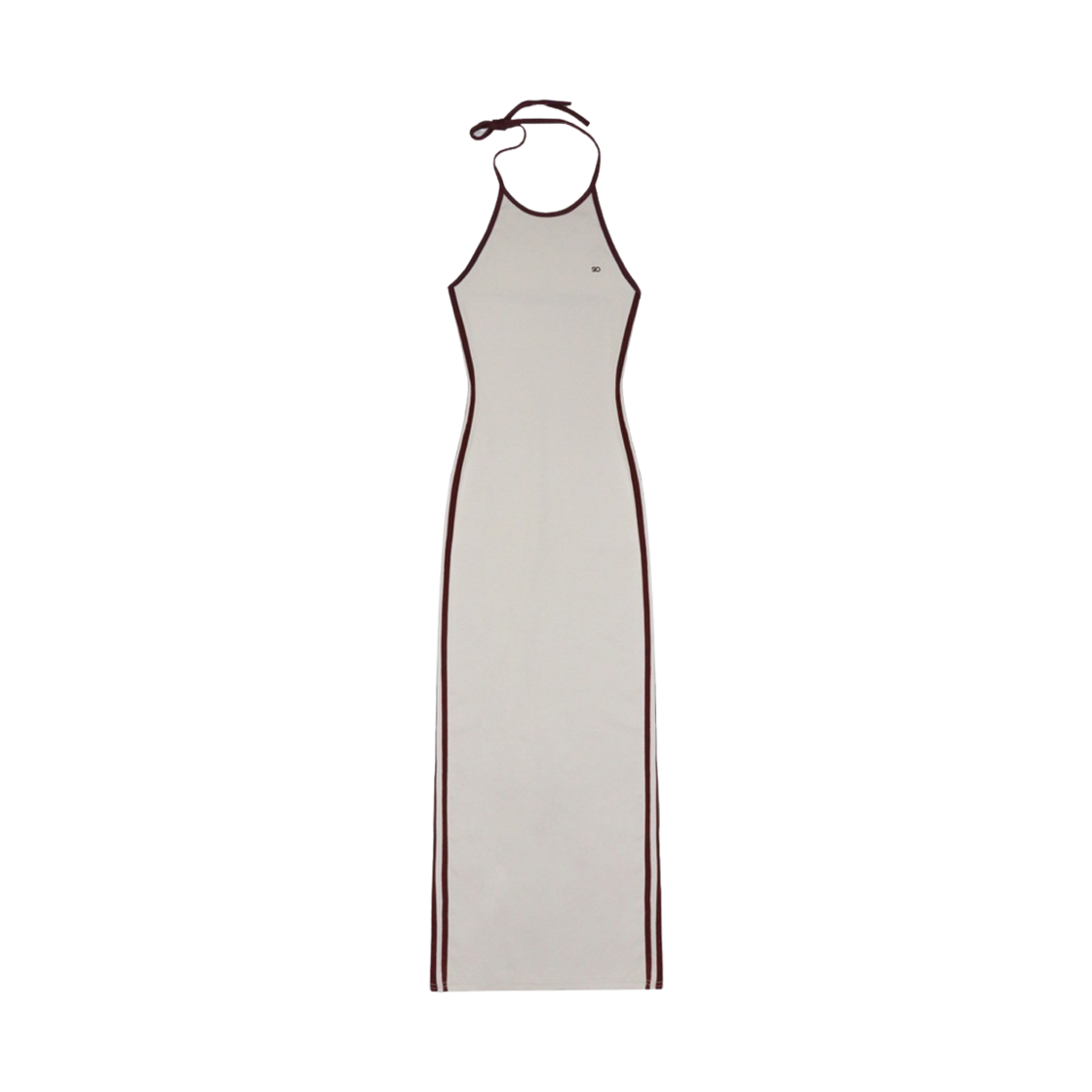 6368079 SIO Halter Neck Long One Piece Ivory
