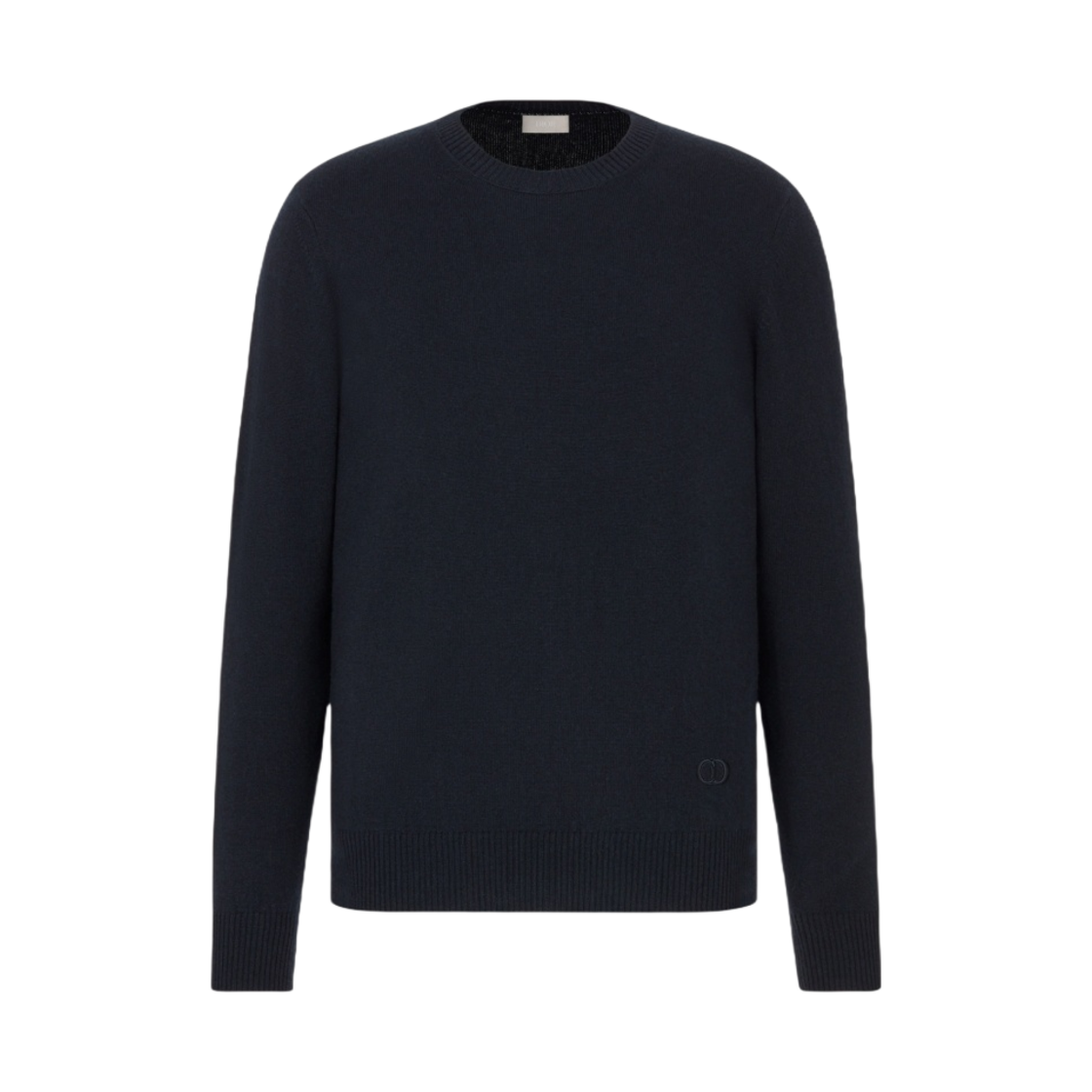 113M602AT222-C540 Dior CD Icon Signature Sweater Cashmere Jersey Navy Blue