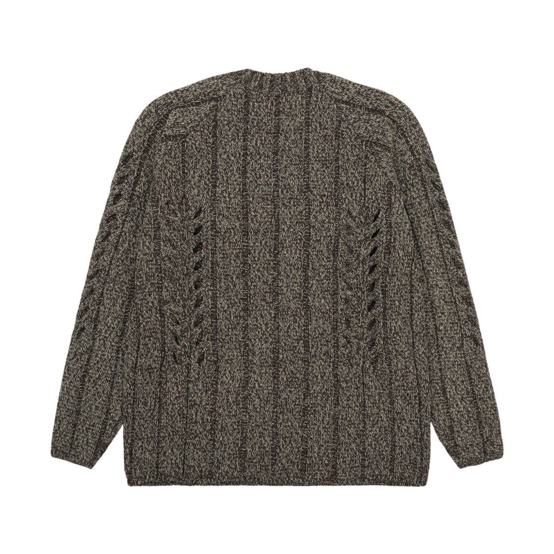 오라리 믹스 부클레 메쉬 니트 풀오버 브라운 옐로우 - 22SS(Auralee Mix Boucle Mesh Knit P/O Brown Yellow - 22SS) - 2