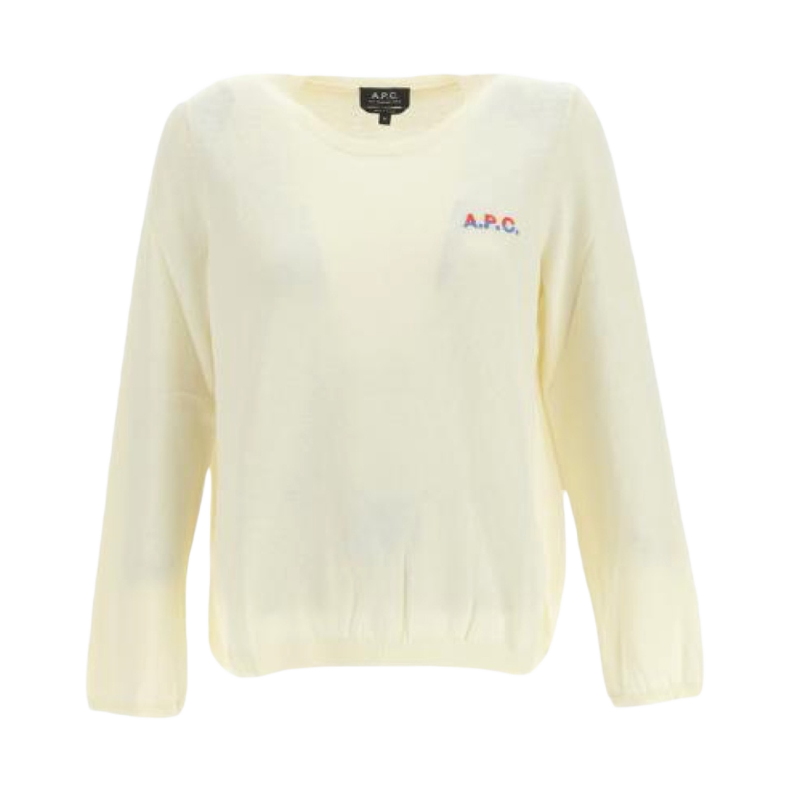 (W) 아페쎄 알반 크루넥 코튼 스웨터 비안코((W) A.P.C. Albane Crew Neck Cotton Sweater Bianco) - 1
