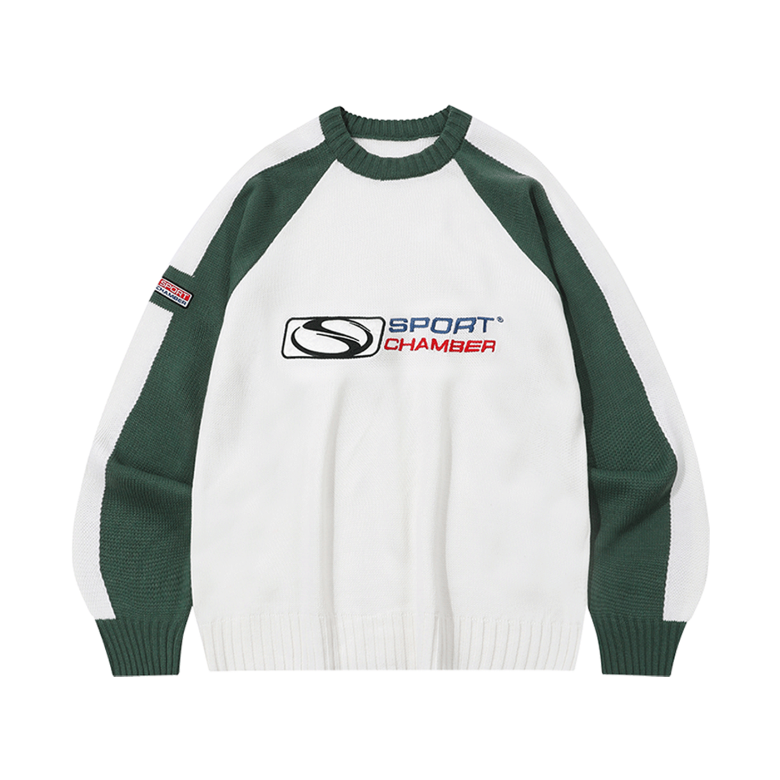 SCBDF1KNU01GN SPORT CHAMBER SC Flash Raglan Sweater Green