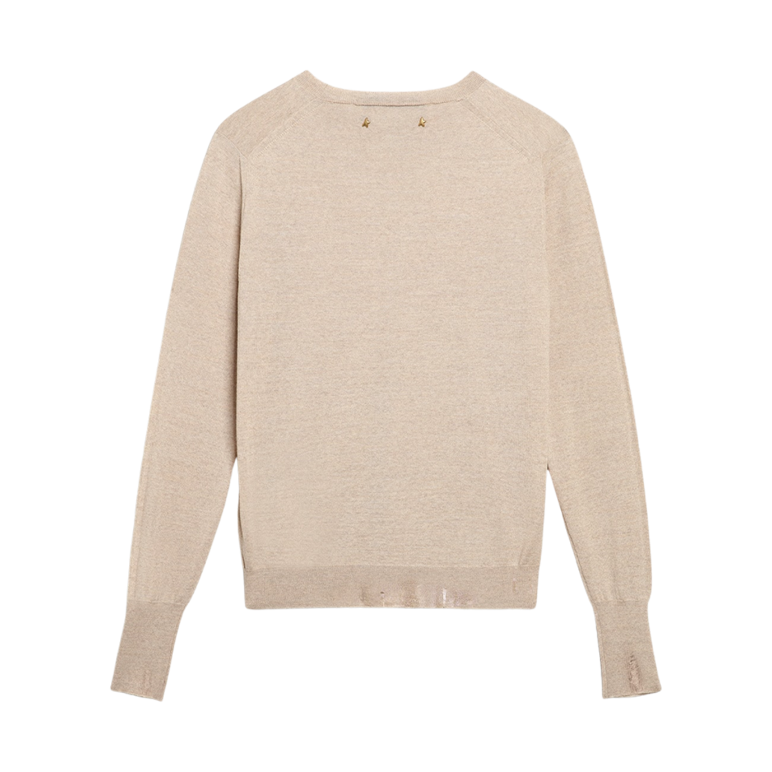 (W) 골든구스 라이트 메리노 울 스웨터 라이트 브라운((W) Golden Goose Sweater in Light Merino Wool Light Brown) - 2