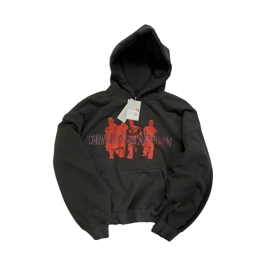 언더마이카 골든터치 데미지 워시드 후드 스컬리 - 23SS