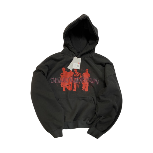 언더마이카 무.09 안티 Fxxking 로고 플레이 오버사이즈 후디