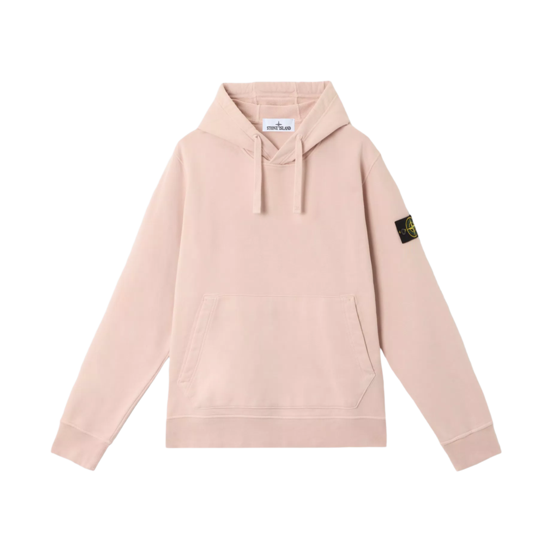 K1S1561000-45S0051-V0082 Stone Island 6100045 Organic Cotton Fleece Sweatshirt with Drawstring Hood and Pockets Antique Rose - 25SS