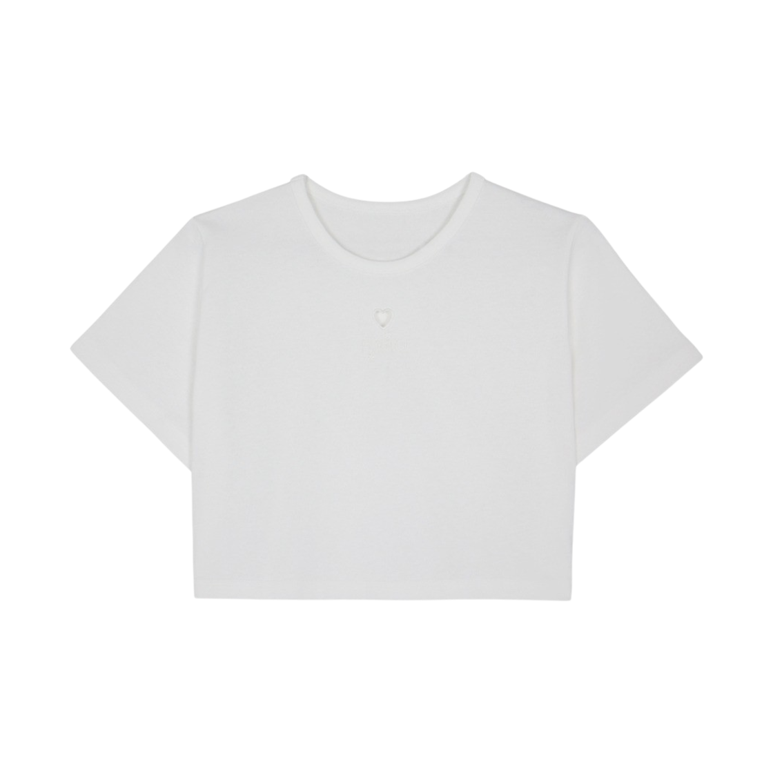 FOETO_144 FOETO Poem Crop T-shirt Ivory