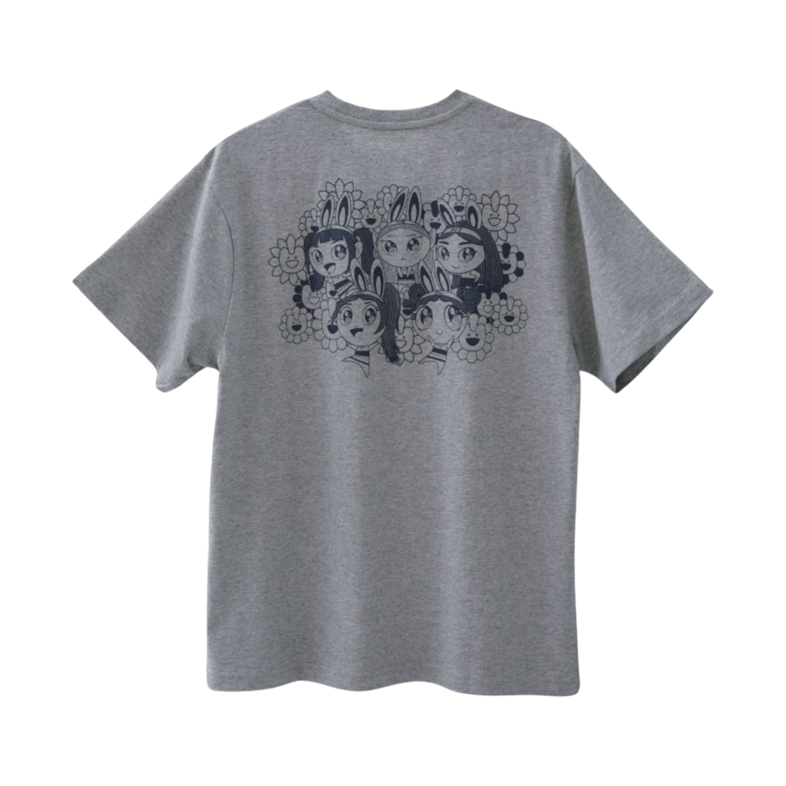 뉴진스 x 무라카미 티셔츠 그레이(NewJeans x Murakami T-Shirt Grey)