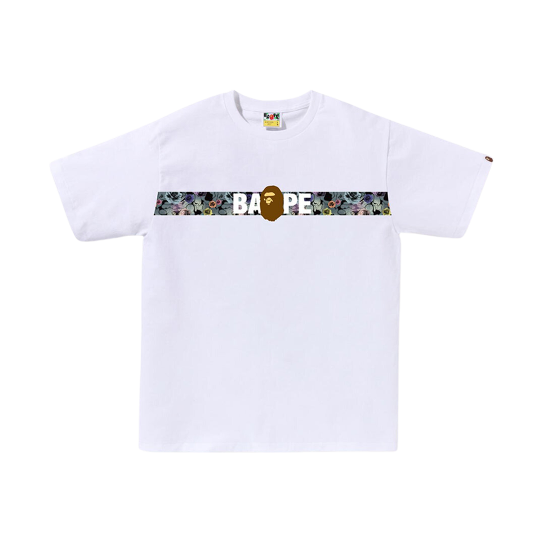 - BAPE Floral Camo Tape T-Shirt White