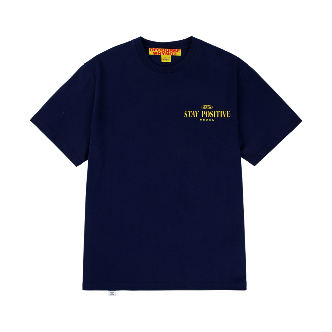 오브콜스와이낫 예스? 예스! 티셔츠 네이비(ofcoursewhynot Yes? Yes! T-Shirt Navy)