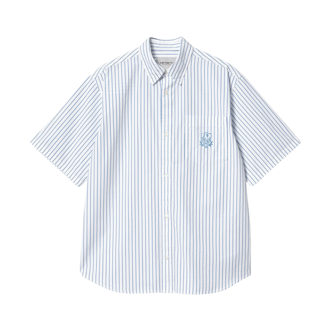 칼하트 WIP 리누스 스트라이프 쇼츠 슬리브 셔츠 블리치(Carhartt WIP Linus Stripe Short Sleeve Shirt Bleach)