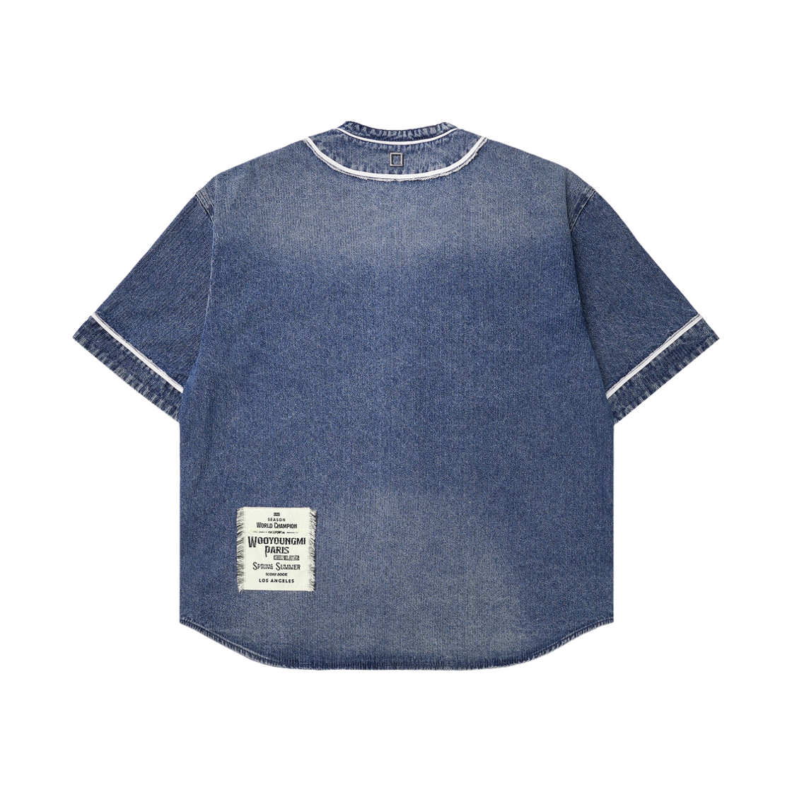 우영미 코듀로이 데님 베이스볼 셔츠 블루 - 25SS(Wooyoungmi Corduroy Denim Baseball Shirt Blue - 25SS) - 2
