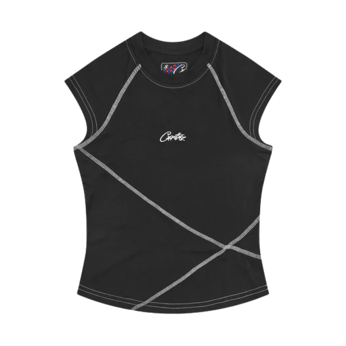 (W) 코르테이즈 레이서 베스트 탑 블랙((W) Corteiz Racer Vest Top Black) - 1