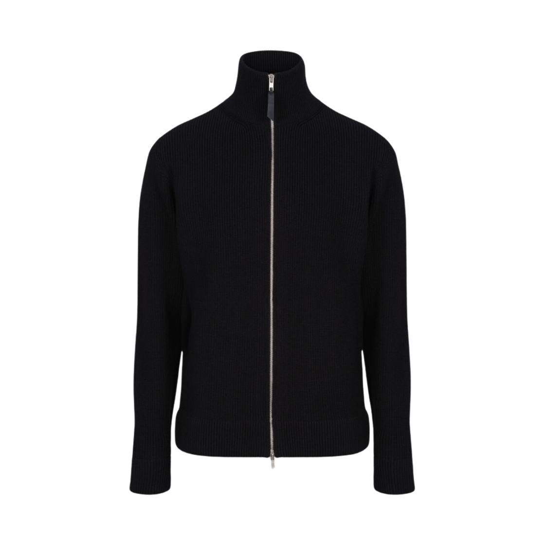 SI1HA0013S17781900F Maison Margiela Knit Zip Up Cardigan Black