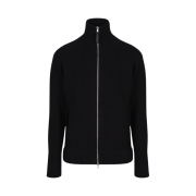 Maison Margiela Knit Zip Up Cardigan Black