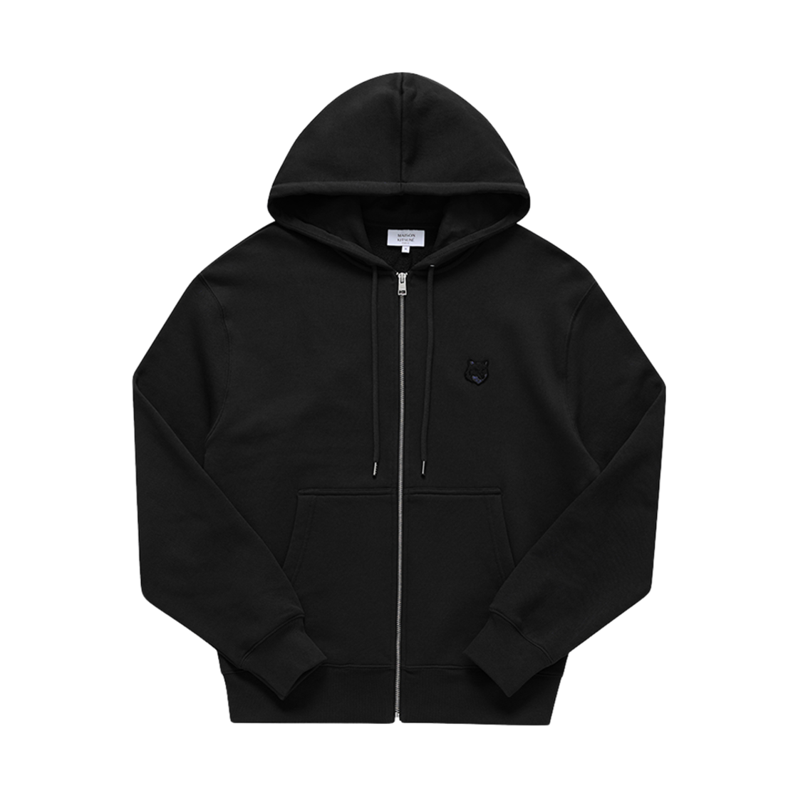 메종 키츠네 볼드 폭스 헤드 후드 집업 블랙(Maison Kitsune Bold Fox Head Hood Zip Up Black) - 1
