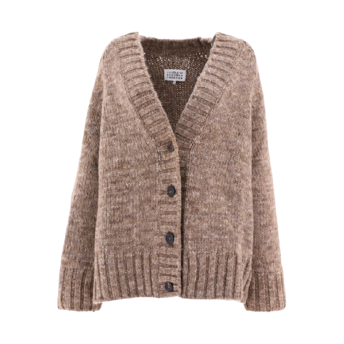 (W) 메종 마르지엘라 보타니컬 다이 가디건 다크 그레이((W) Maison Margiela Botanical Dye Cardigan Dark Grey) - 1