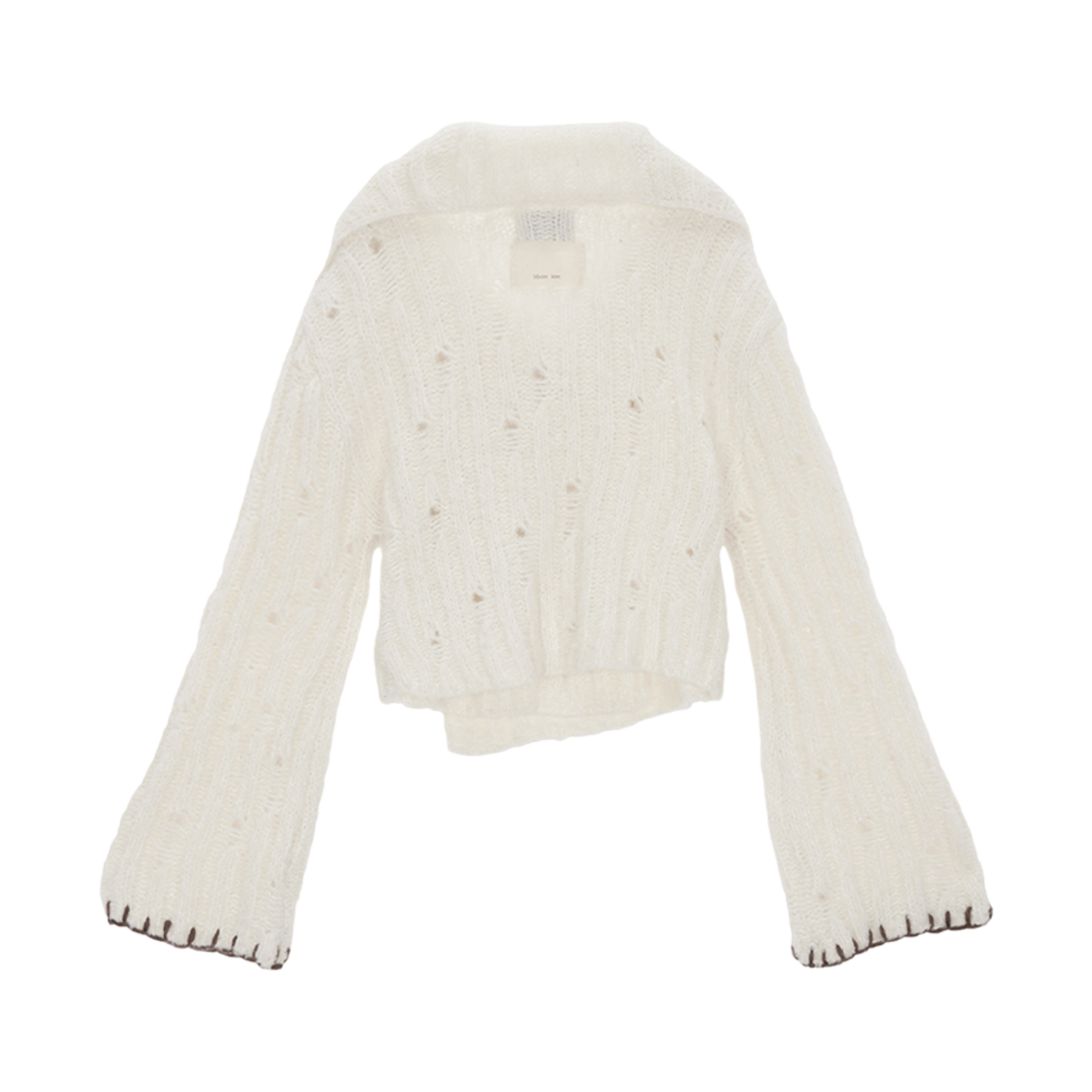 (W) 마뗑킴 투 웨이 니트 가디건 자켓 아이보리((W) Matin Kim Two Way Knit Cardigan Jacket Ivory) - 2